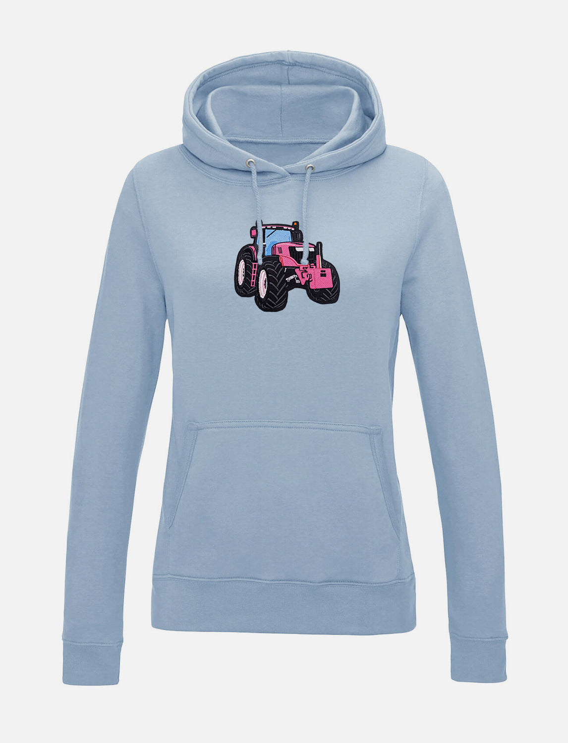 Damen-Hoodie mit Traktor-Stickerei