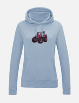 Damen-Hoodie mit gesticktem Traktor