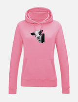 Damen-Hoodie mit Kuhmotiv