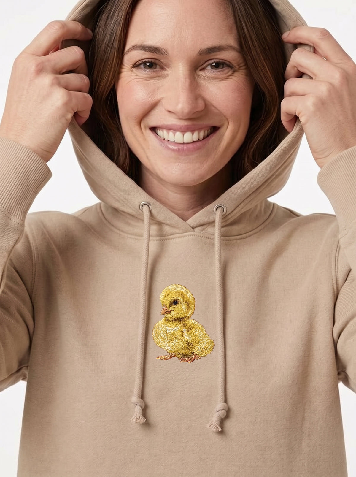 Damen-Hoodie mit Küken-Motiv