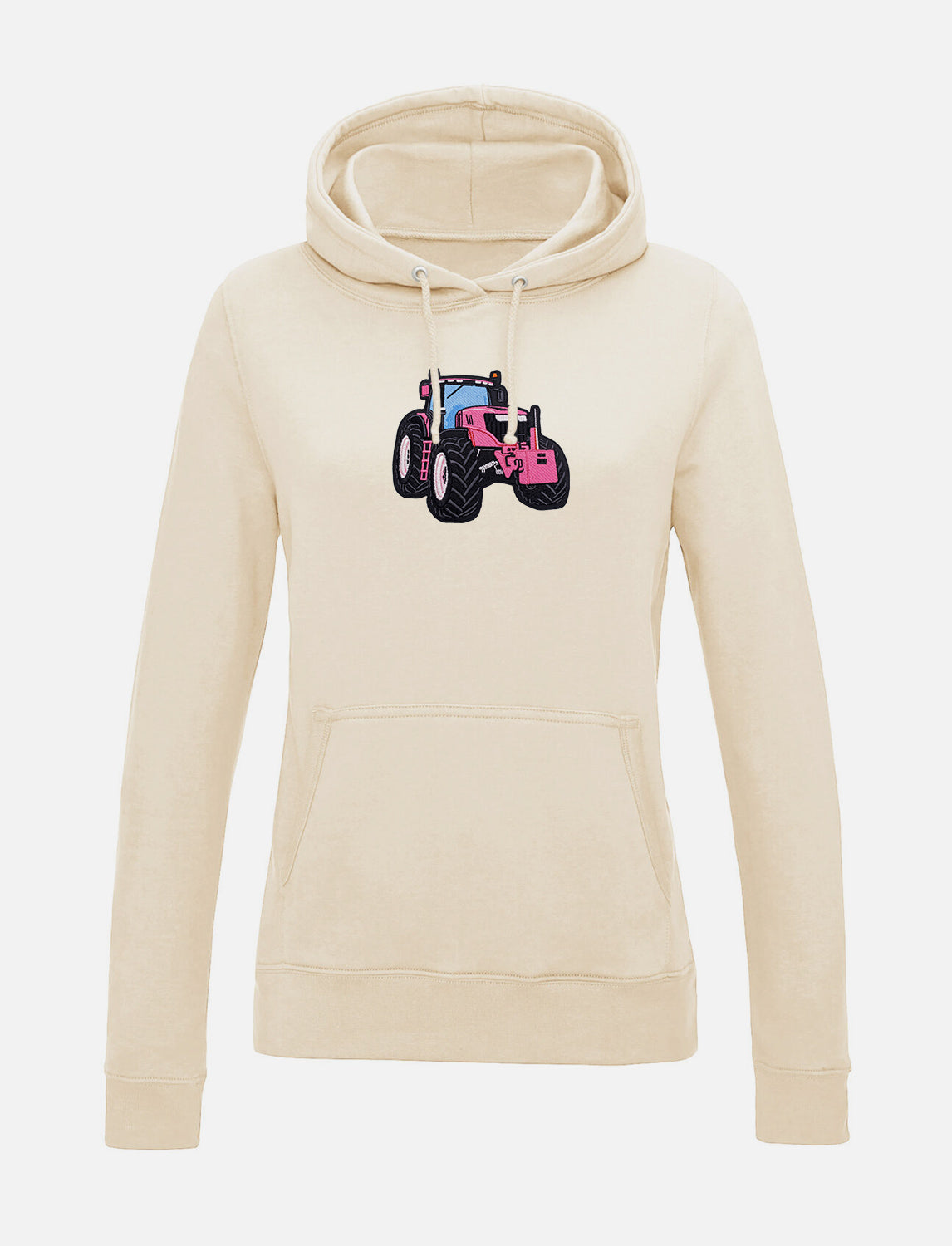 Damen-Hoodie mit Traktor-Stickerei