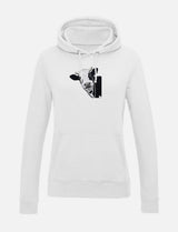 Damen-Hoodie mit Kuhmotiv