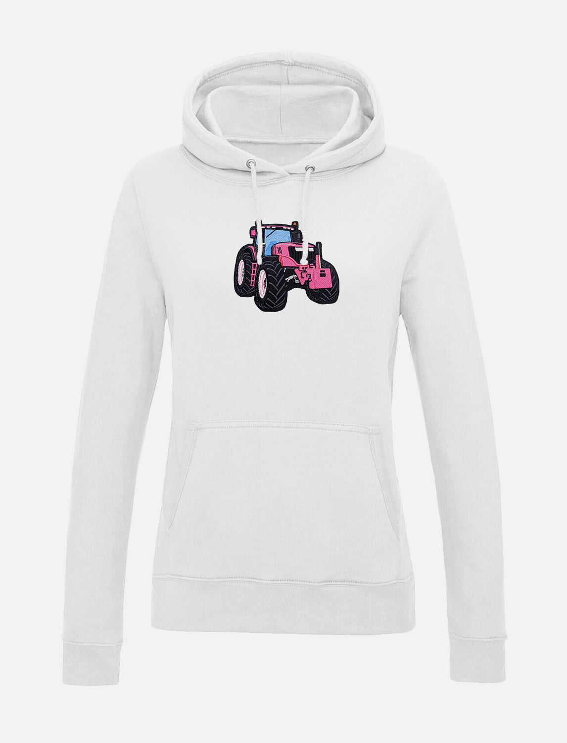 Damen-Hoodie mit Traktor-Stickerei