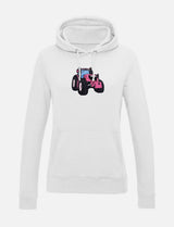 Damen-Hoodie mit Traktor-Stickerei