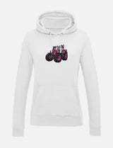 Damen-Hoodie mit gesticktem Traktor