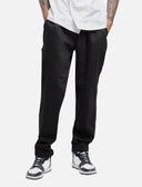 Herren Kochhose mit Gummizug Cargo Regular Fit Weiß / Schwarz