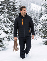 Showerproof Herren Outdoor-Jacke – atmungsaktiv, winddicht mit Fleece-Futter & Kontrast-Reißverschlüssen