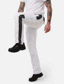 MALERHOSE HERREN STRETCH MIT KNIEPOLSTERTASCHEN STUCKATEUR ARBEITSHOSE WEISS | SORONA®