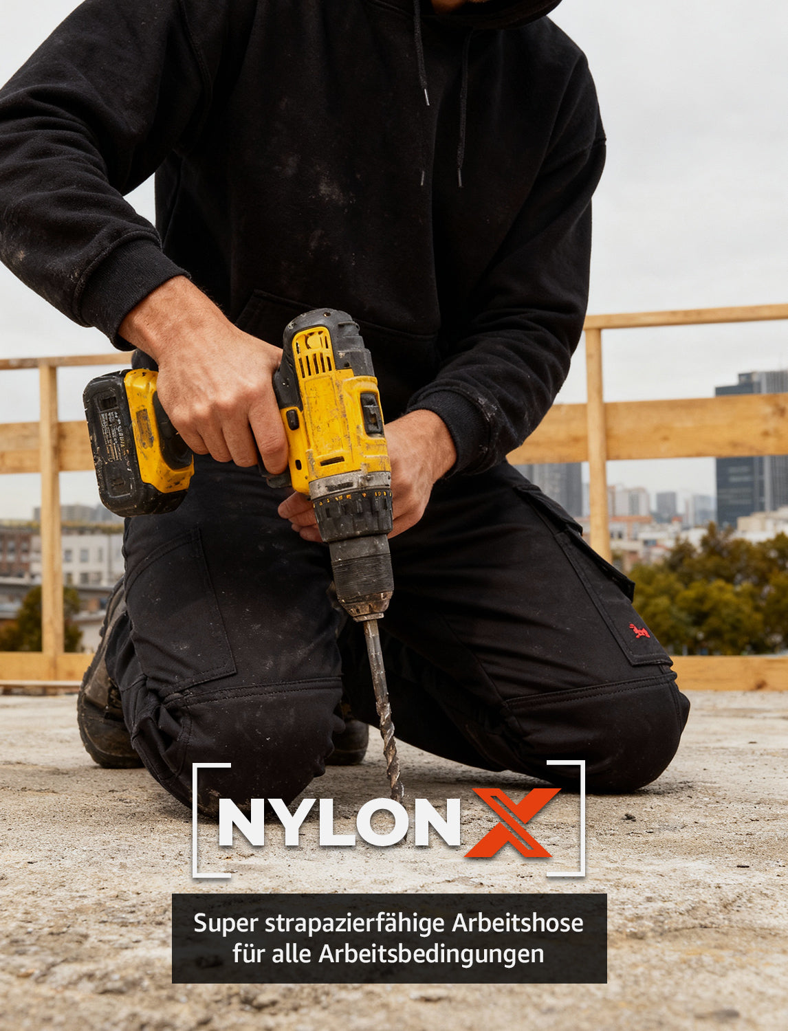 Robuste Arbeitshose Herren Nylon X