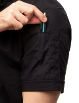 easyMove Kochjacke Herren Kurzarm mit dryMesh Einsatz - Druckknöpfen