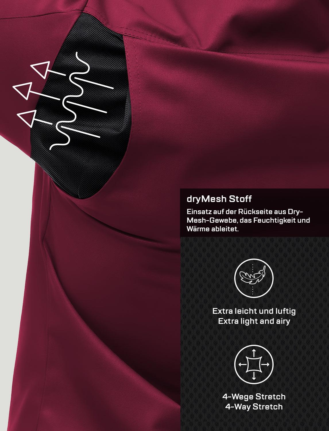 Kochjacke Herren Kurzarm mit Druckknöpfen easyMove und dryMesh Kurzarm Slim Fit Chef Uniform Jacket moderne Bäckerjacke