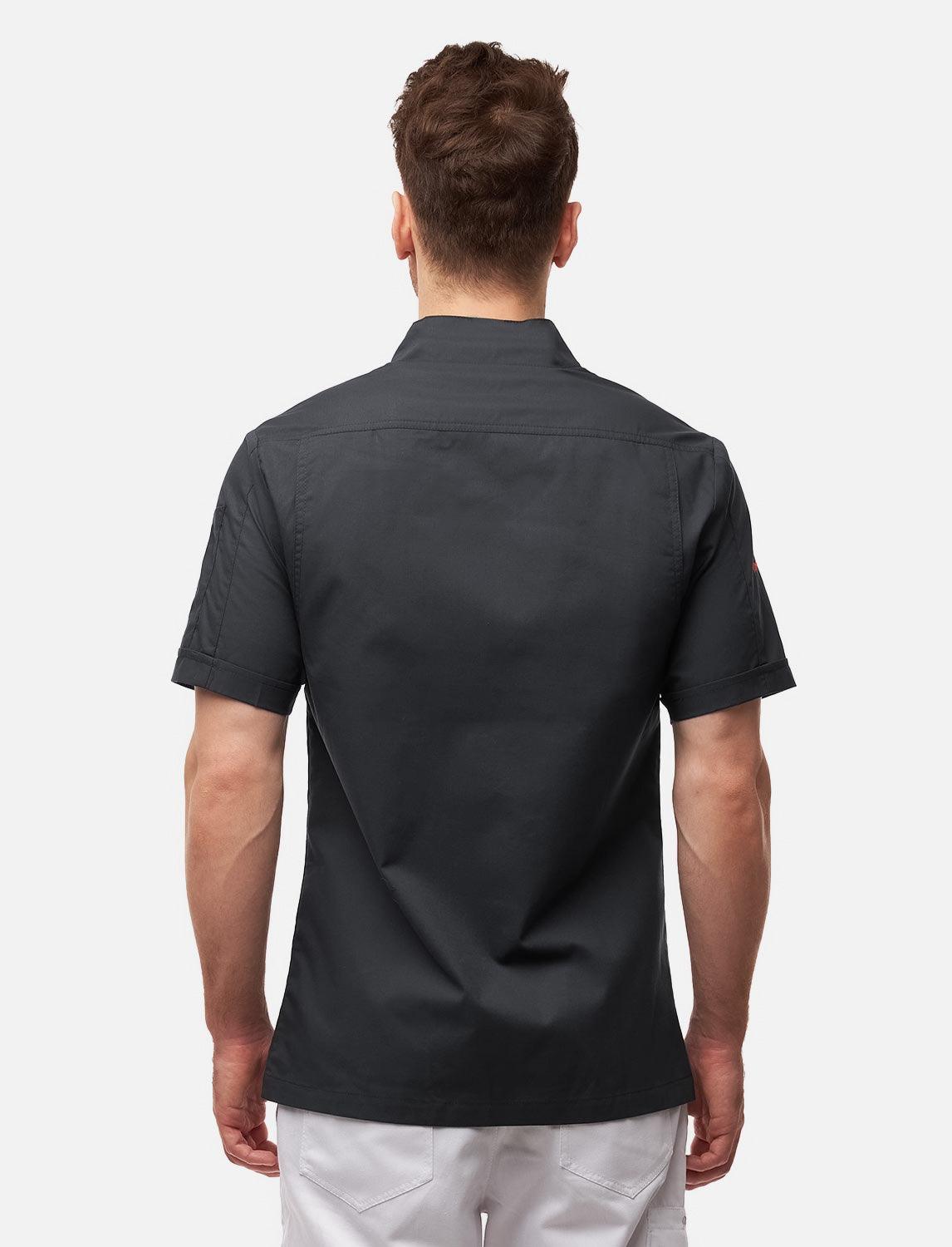 easyMove Herren Kochjacke Kurzarm inkl. Kugelknöpfe Regular Fit