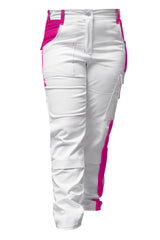 Arbeisthose Damen Stretch Malerhose Weiß Strong Baumwolle
